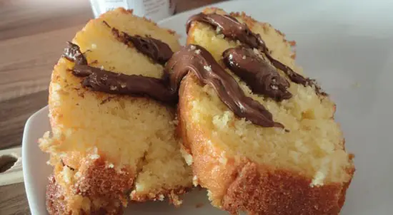 Plumcake con arancia e nutella