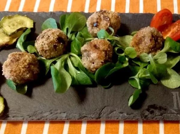 Polpette di vitello con melanzane