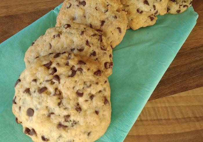 Cookies con gocce di cioccolato