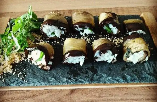 Involtini di melanzane con riso